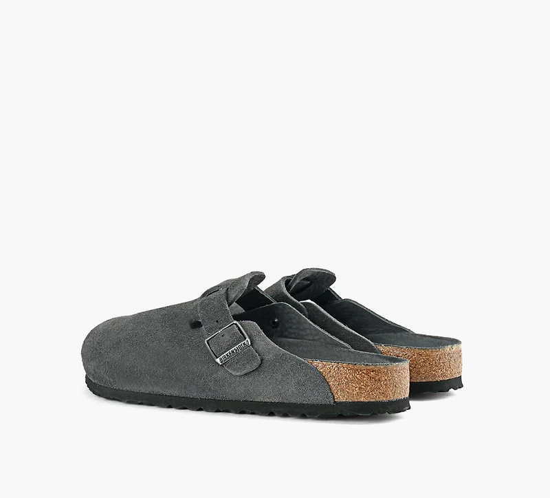 BIRKENSTOCK | BOSTON SEMELLE SOUPLE GRIS HOMMES