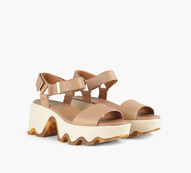 SOREL | SANDALE KINETIC AURA Y-STRAP TAUPE FEMMES