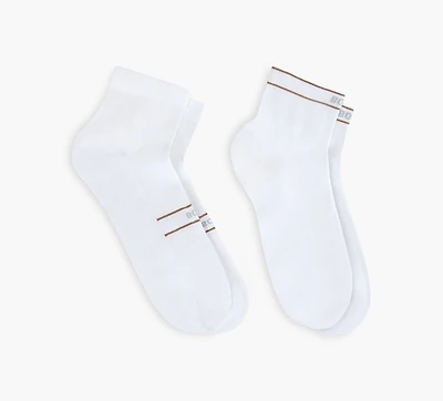 BOSS | CHAUSSETTES COURTES À LOGOS 2 PAIRES | BLANC | HOMMES