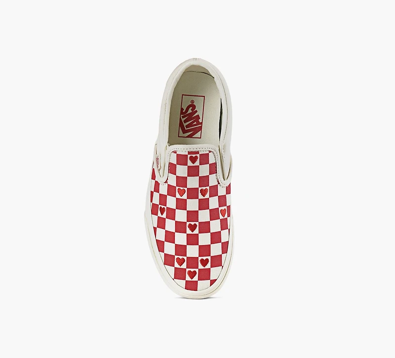VANS | BASKET CLASSIQUES SANS LACET ROUGE FEMMES