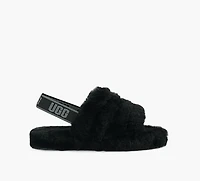 UGG | SANDALE FLUFF YEAH | NOIR | GRAND ENFANT FILLE