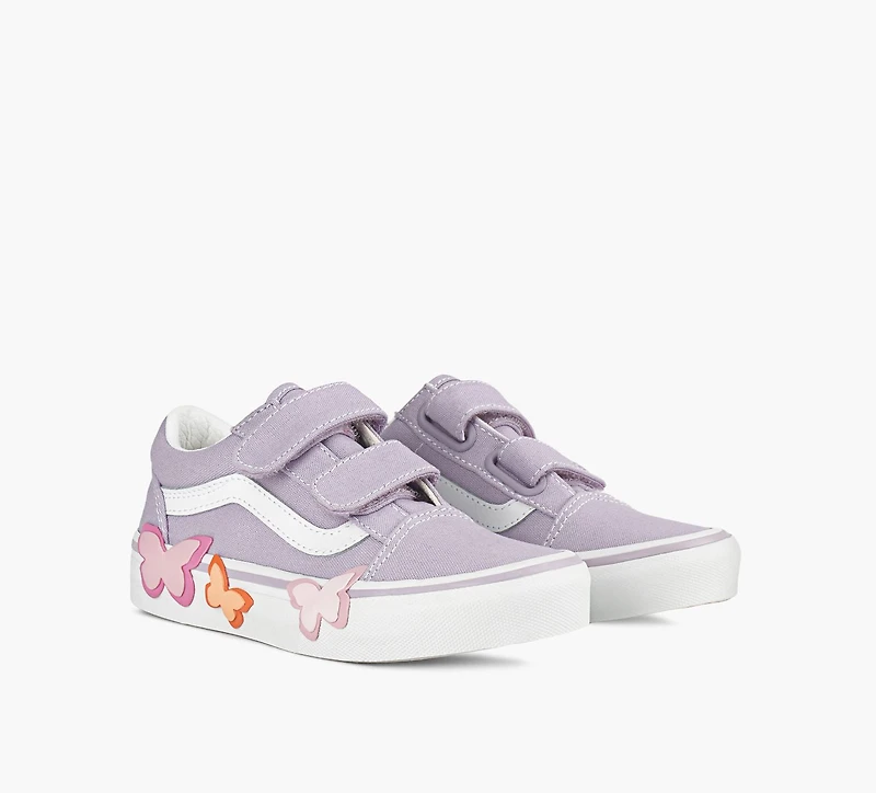 VANS | BASKETS OLD SKOOL V PAPILLON VIOLET GRAND ENFANT FILLE
