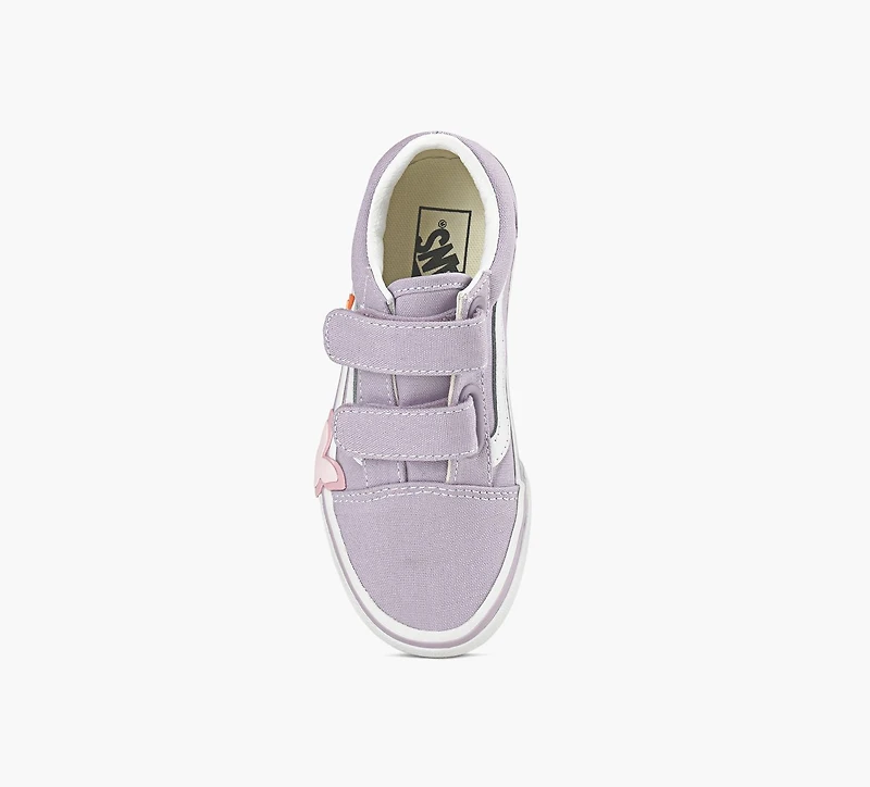 VANS | BASKETS OLD SKOOL V PAPILLON VIOLET GRAND ENFANT FILLE