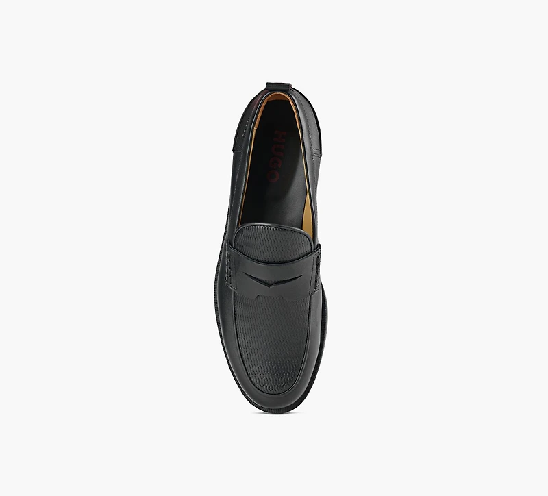 HUGO | MOCASSIN VARIAN NOIR HOMMES