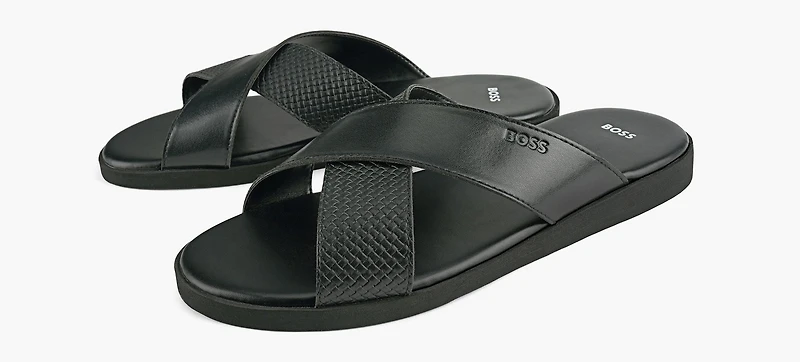 BOSS | SANDALE DARREL NOIR HOMMES