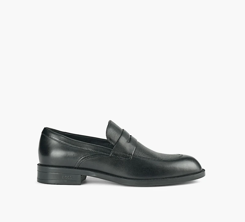 BOSS | MOCASSIN TAYIL NOIR HOMMES