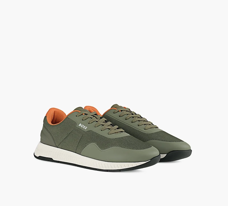 BOSS | BASKET TITANIUM VERT HOMMES