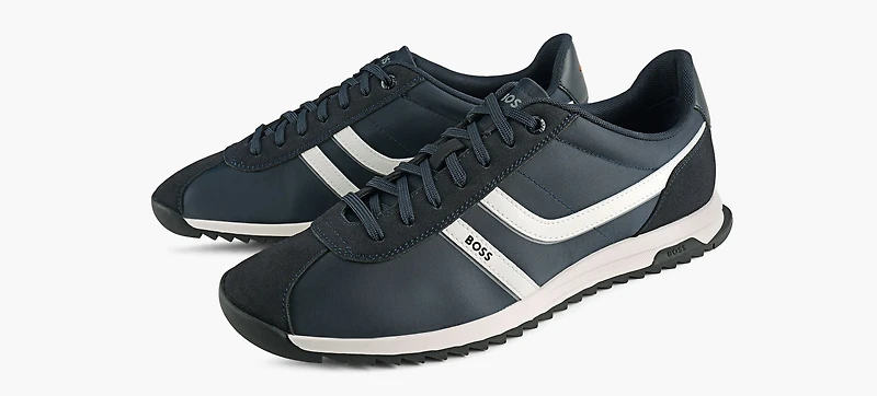 BOSS | BASKET À PROFIL BAS ZAYN BLEU HOMMES