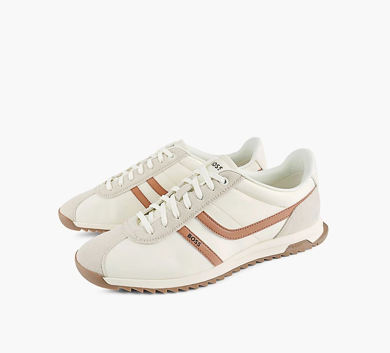 BOSS | BASKET À PROFIL BAS ZAYN BEIGE HOMMES