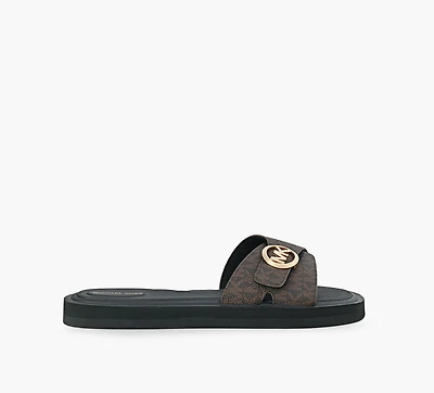 MICHAEL KORS | SANDALE MK POOL BRUN FEMMES