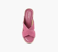 MICHAEL KORS | SANDALE COMPENSÉE KENZIE FUCHSIA FEMMES