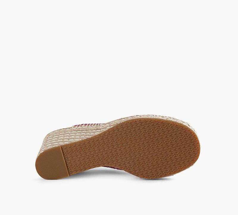 MICHAEL KORS | SANDALE COMPENSÉE KENZIE FUCHSIA FEMMES