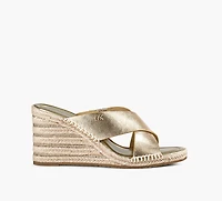 MICHAEL KORS | SANDALE COMPENSÉE KENZIE OR FEMMES