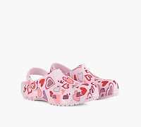 CROCS | SABOTS CLASSIQUES GRAPHIQUES ROSE PALE PETIT ENFANT FILLE