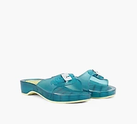 MELISSA | + SCHOLL TALON PESCURA BLEU FEMMES