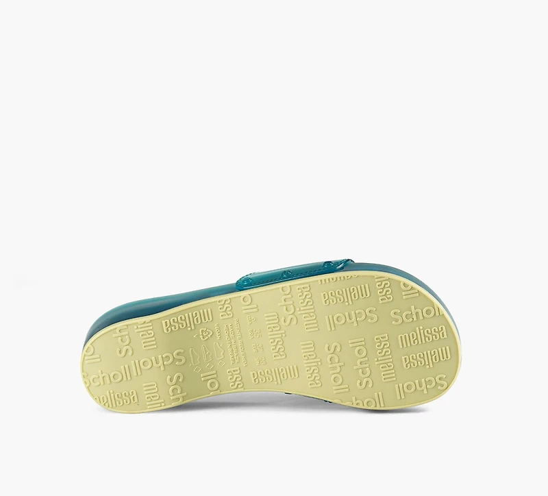 MELISSA | + SCHOLL TALON PESCURA BLEU FEMMES