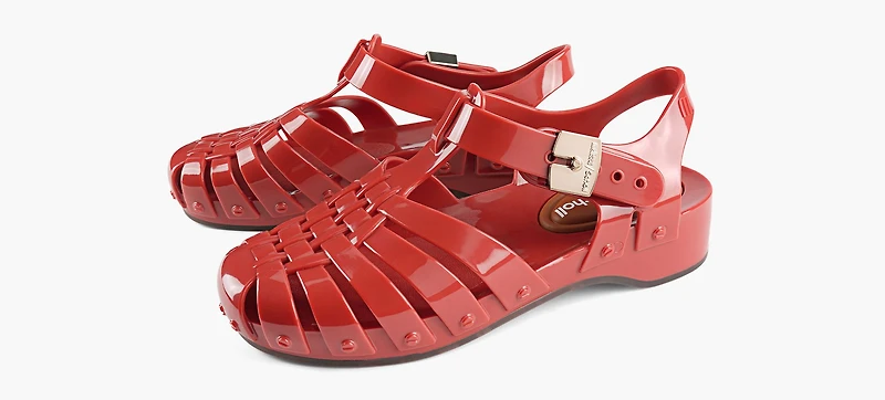 MELISSA | + SCHOLL POSSESSION PESCURA ROUGE FEMMES
