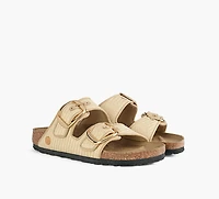 BIRKENSTOCK | ARIZONA À GROSSE BOUCLE BEIGE FEMMES