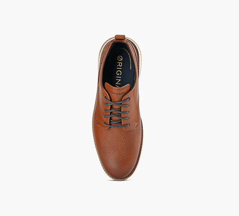 COLE HAAN | OXFORD ORIGINALGRAND ENERGYWEAVE PERFORÉ TAN HOMMES
