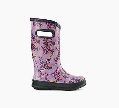 BOGS | BOTTE DE PLUIE PAPILLON SOLAIRE VIOLET GRAND ENFANT FILLE