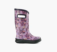 BOGS | BOTTE DE PLUIE PAPILLON SOLAIRE VIOLET GRAND ENFANT FILLE