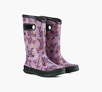 BOGS | BOTTE DE PLUIE PAPILLON SOLAIRE VIOLET GRAND ENFANT FILLE