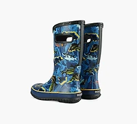 BOGS | BOTTE DE PLUIE POISSON BLEU GRAND ENFANT GARCON