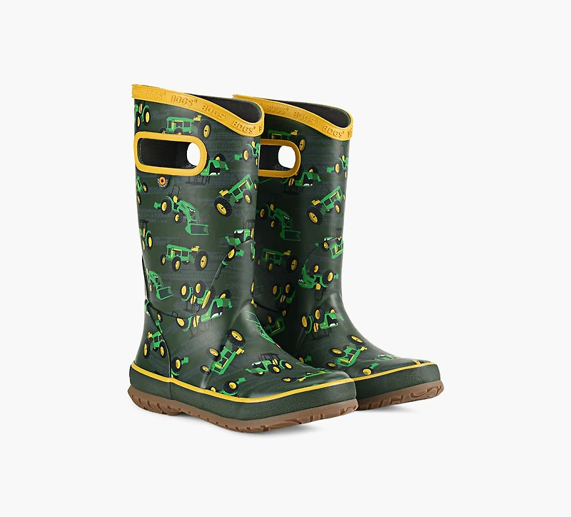 BOGS | BOTTE DE PLUIE TRACTEUR VERT GRAND ENFANT GARCON