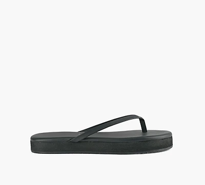 TKEES | TONG À PLATEFORME LILY NOIR FEMMES