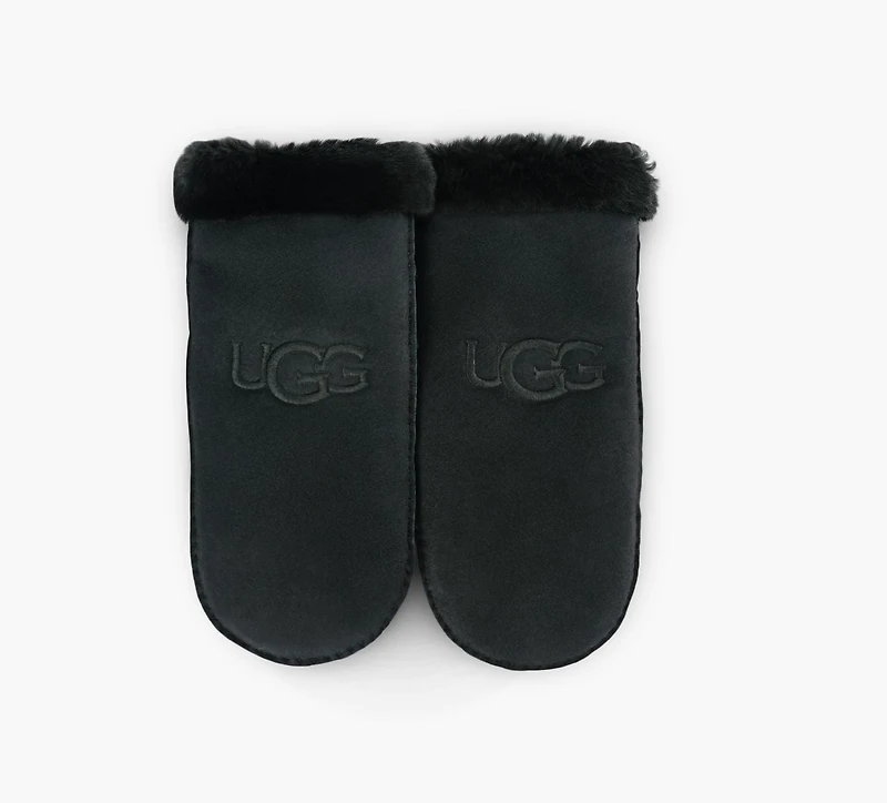 UGG | MITAINE BRODÉE EN PEAU DE MOUTON | NOIR | FEMMES