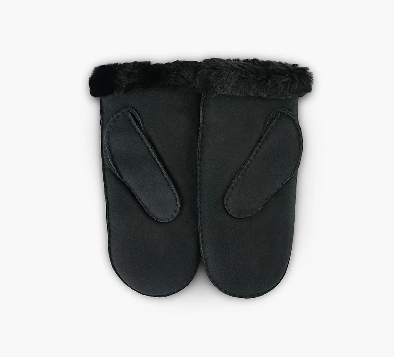 UGG | MITAINE BRODÉE EN PEAU DE MOUTON | NOIR | FEMMES