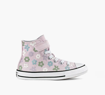 CONVERSE | CHUCK TAYLOR ALL STAR EASY-ON FLEURS EN BULLE ROSE PALE GRAND ENFANT FILLE