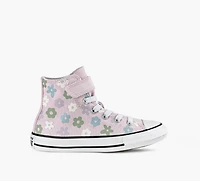 CONVERSE | CHUCK TAYLOR ALL STAR EASY-ON FLEURS EN BULLE ROSE PALE GRAND ENFANT FILLE