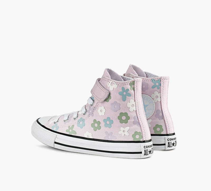 CONVERSE | CHUCK TAYLOR ALL STAR EASY-ON FLEURS EN BULLE ROSE PALE GRAND ENFANT FILLE