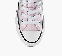 CONVERSE | CHUCK TAYLOR ALL STAR EASY-ON FLEURS EN BULLE ROSE PALE GRAND ENFANT FILLE