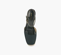 MICHAEL KORS | SANDALE COMPENSÉE KENZIE NOIR FEMMES