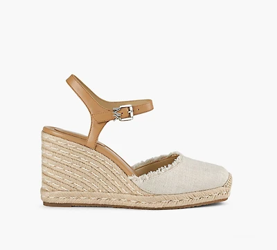 MICHAEL KORS | SANDALE COMPENSÉE KENZIE BEIGE FEMMES