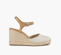 MICHAEL KORS | SANDALE COMPENSÉE KENZIE BEIGE FEMMES