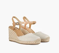 MICHAEL KORS | SANDALE COMPENSÉE KENZIE BEIGE FEMMES
