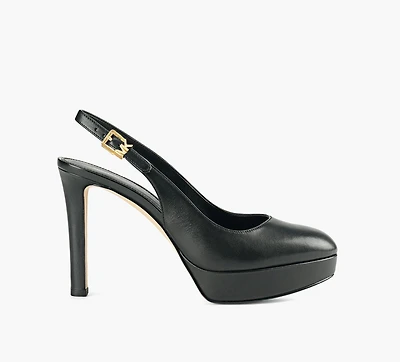 MICHAEL KORS | ESCARPIN PLATEFORME À BRIDE ARRIÈRE TRACY NOIR FEMMES