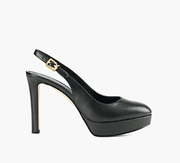 MICHAEL KORS | ESCARPIN PLATEFORME À BRIDE ARRIÈRE TRACY NOIR FEMMES