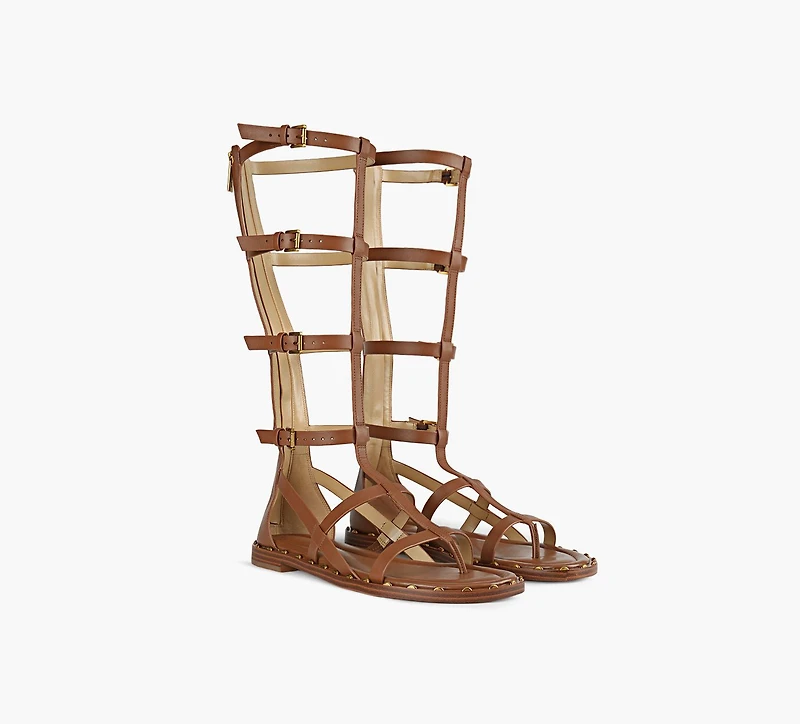 MICHAEL KORS | SANDALE À TALON NOA TAN FEMMES