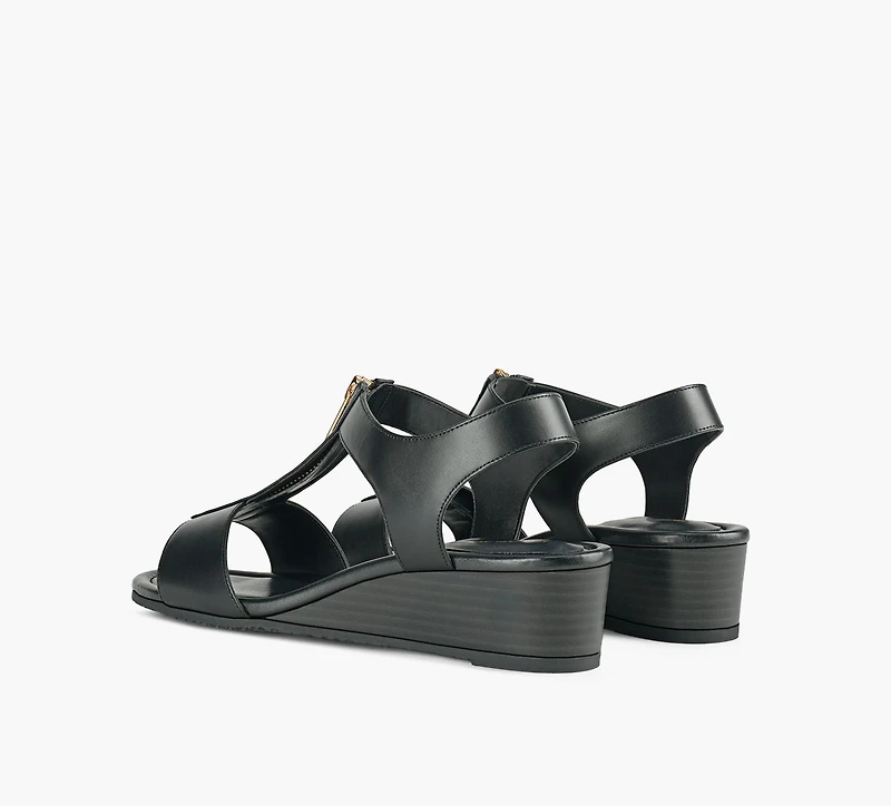 MICHAEL KORS | SANDALE COMPENSÉE BERKLEY NOIR FEMMES