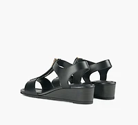 MICHAEL KORS | SANDALE COMPENSÉE BERKLEY NOIR FEMMES