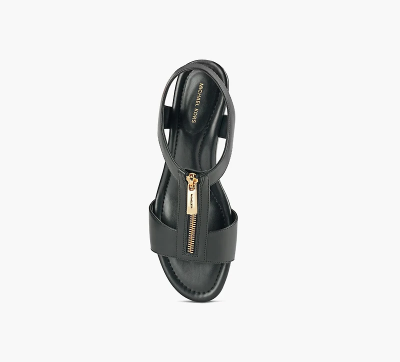 MICHAEL KORS | SANDALE COMPENSÉE BERKLEY NOIR FEMMES