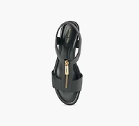 MICHAEL KORS | SANDALE COMPENSÉE BERKLEY NOIR FEMMES