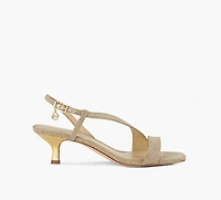 MICHAEL KORS | SANDALE À MINI TALON JAIDA OR FEMMES