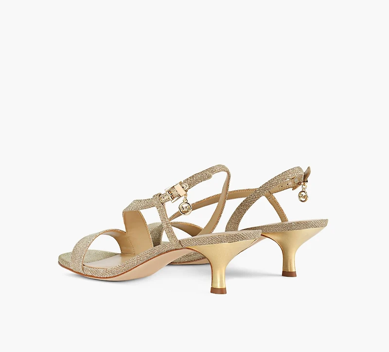 MICHAEL KORS | SANDALE À MINI TALON JAIDA OR FEMMES