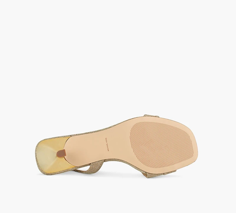 MICHAEL KORS | SANDALE À MINI TALON JAIDA OR FEMMES