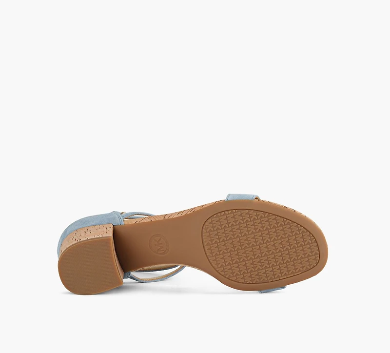MICHAEL KORS | SANDALE SERENA FLEX BLEU FEMMES